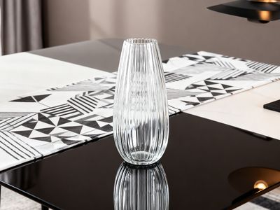 Lot DE 100 Vases EN Verre Ht26 CM Transparent