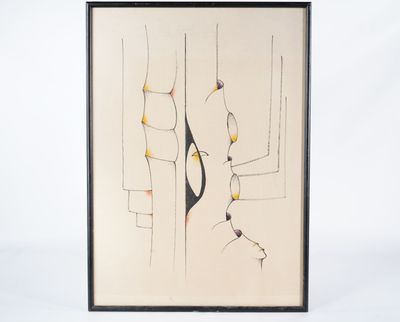 Ivan TOVAR (Né en 1942) Composition surréaliste