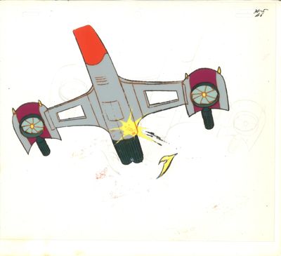 un dessin représentant un avion sur lequel figure une étoile