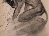 drawing of a black and white drawing of a cat on a surfboard