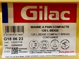 a close up of a label on a container of glac