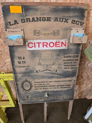 Stop-trottoir LA GRANGE AUX 2 CV avec distributeur de carte …