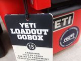 a red cooler with a tag on it that says it ' s too old