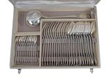 a box with a bunch of silverware inside of it