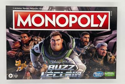 the monopoly board game buzz and friends has a lot of characters on it