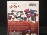 the box for the card game rivals is open and ready to be played