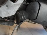 a close up of a motorcycle with a black exhaust pipe