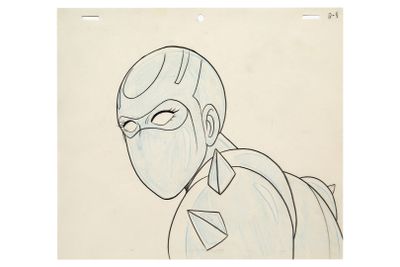 an image of a drawing of a man with a mask on