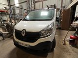 a white van that is parked in a garage