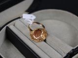 a ring in a case with a tag on it