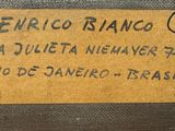 a label on the back of a suitcase that says erico blanco