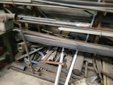 a picture of a room filled with lots of metal and wood