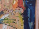 an image of a painting of a woman sitting on a chair