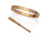 cartier love bracelet in 18k yellow gold