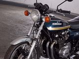 a motorcycle that is parked in a garage
