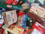 a box full of assorted food items in it