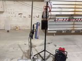 a large room with a lot of shelves and equipment in it