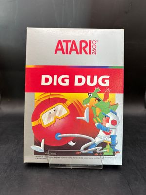 une image représentant une boîte du jeu « Dig Dug » d'Atari