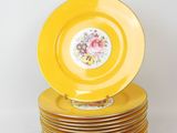 a lot of plates stacked on top of each other
