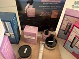 a lot of beauty products sitting on a table