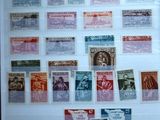 a picture of a picture of a collection of stamps on display