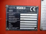 an image of a sign on the side of a red machine