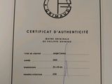 the certificate is in a white frame with a black border