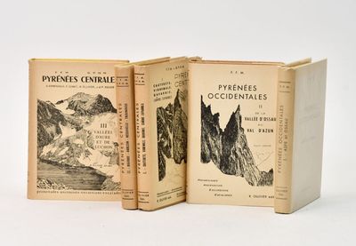 trois livres posés sur une surface blanche, avec une montagne en arrière-plan