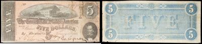 deux billets de banque américains, l'un ancien et l'autre récent, sur lesquels figure le portrait d'un homme