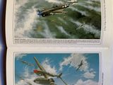 two pictures of airplanes flying in the sky together