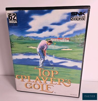 a close up of a video game with a man on a golf course