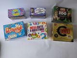 many different types of games on the table