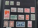 a picture of a picture of a collection of stamps on display