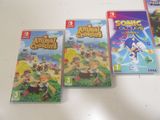 several nintendo wii games are lined up on a table