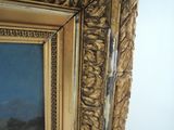 a picture of a painting on the wall of a room