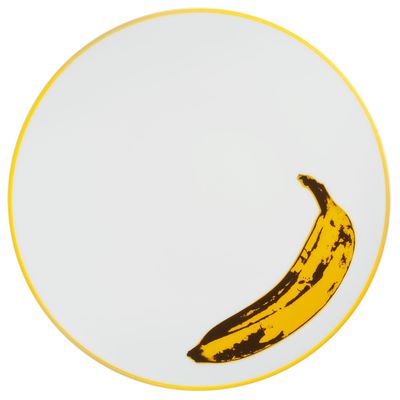 Andy Warhol Assiette en porcelaine "Banane"