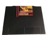 a black video game console sitting on top of a white table
