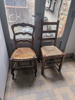 Deux chaises paillées Vente sur désignation - se trouve à Le… - Photo 1