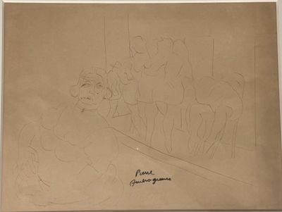 Pierre AMBROGIANI (1907-1985) Souteneuse et prostituées dans…