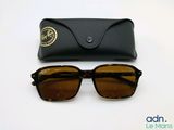 Lunettes de soleil Ray-Ban Clubmaster, motif écaille d'écureuil, avec verres marron