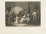 an image of a drawing of a group of people in a room