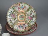 a plate and bowl sitting next to each other on a table