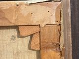 a picture of a piece of wood that has been torn off