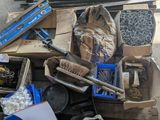 a pile of tools that are sitting on the ground