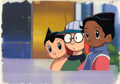 une image représentant deux personnages de dessin animé debout l'un à côté de l'autre