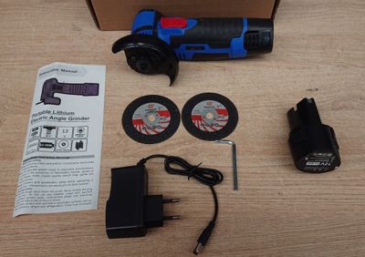 Meuleuse d'angle sans Fil , 2 batteries 12V inclus , 76mm 19…