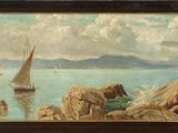 an image of a painting of a sailboat on the water