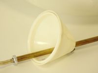 Suspension en verre moulé et texturé comprenant une tige en … (photo 4)