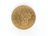 an image of a gold coin on a white surface