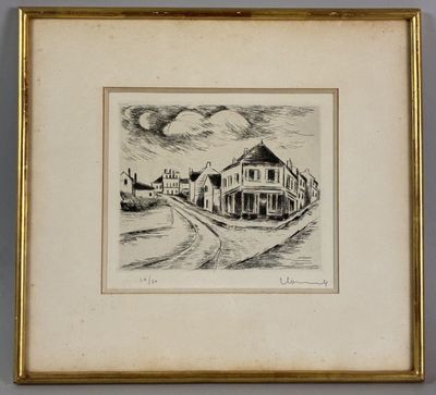 an image of a drawing of a house in a frame